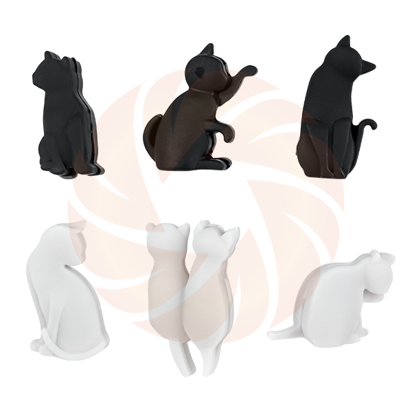 P2025181 Meow Wine Glass Markers & Tea Infusers 